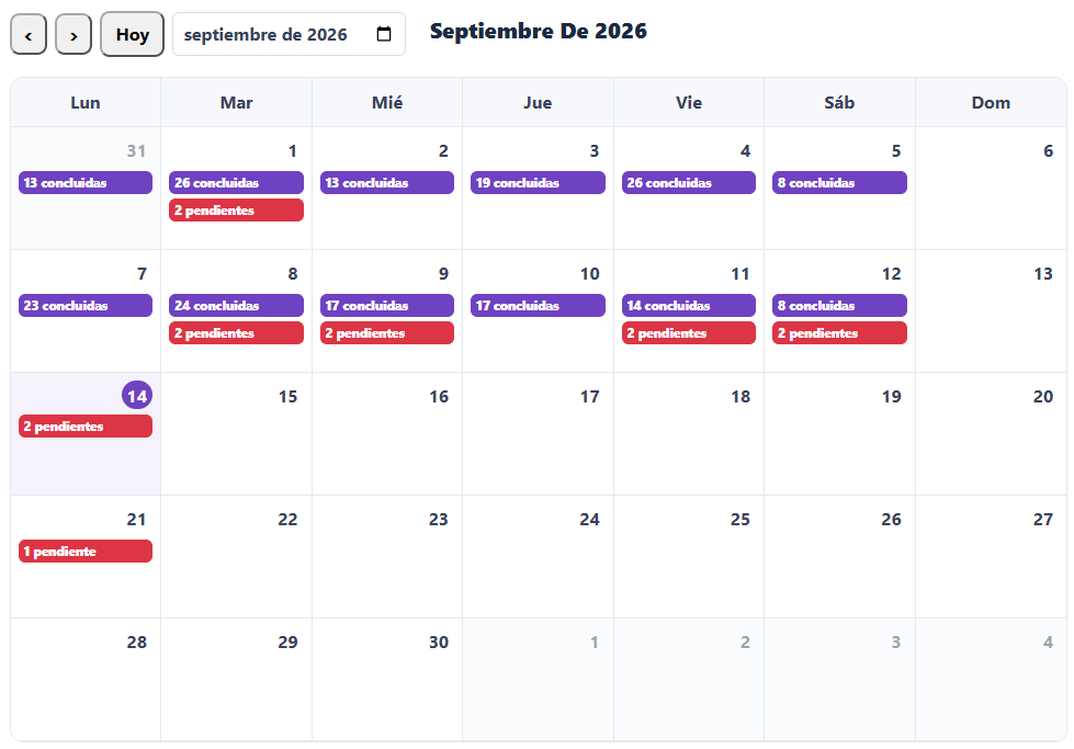 Calendario de ejecución de Flawless Execution